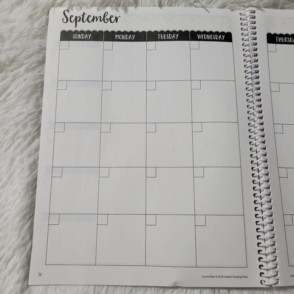 Floral Themed Lesson Plan Book